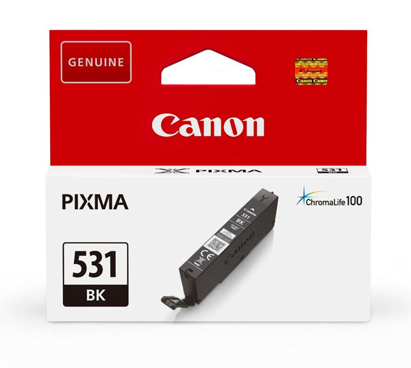 Canon 531 Black Ink Cartridge - CLI 531BK, 8.2ml