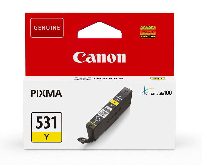 Canon 531 Yellow  Ink Cartridge - CLI 531Y, 8.2ml