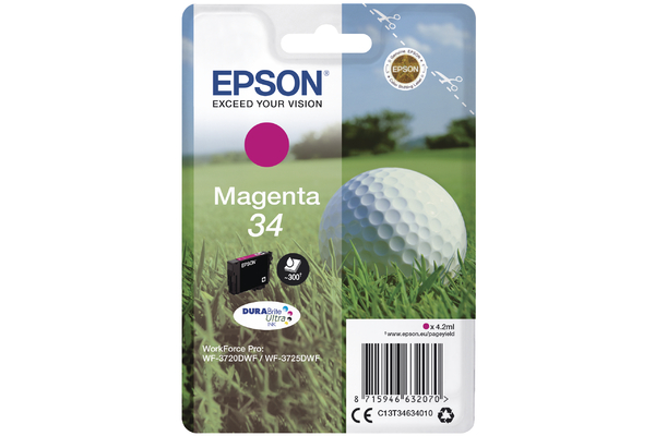Magenta Epson 34 Ink Cartridge (T3463) Printer Cartridge