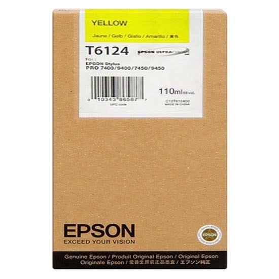 Yellow Epson T6124 Ink Cartridge (C13T612400) Printer Cartridge