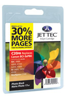 Jet Tec BCI-3e 30% Extra Photo Black Ink Cartridge