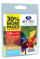 Jet Tec BCI-3e 30% Extra Photo Cyan Ink Cartridge