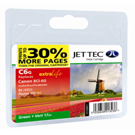 Canon i9950 C6G Jet Tec BCI-6 Green 30% Extra Ink Cartridge, 17ml