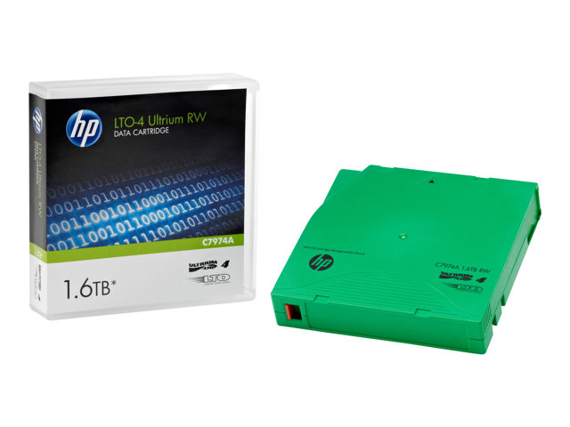 C7974AG: HP LTO4 1.6TB Eco Case - 5 Pack