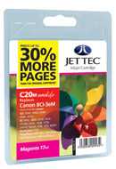 Canon s750 C20M Jet Tec BCI-3e 30% Extra Magenta Ink Cartridge